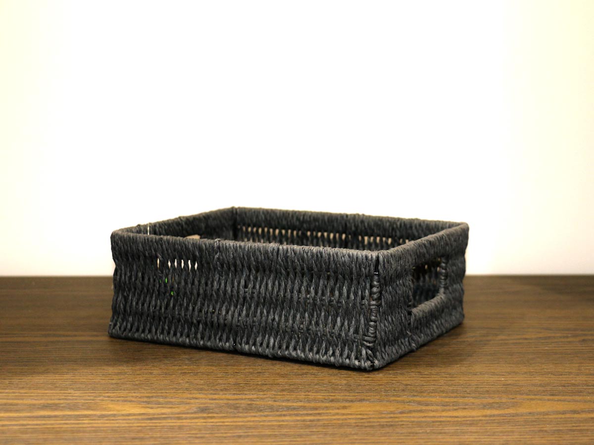 rectangular basket black