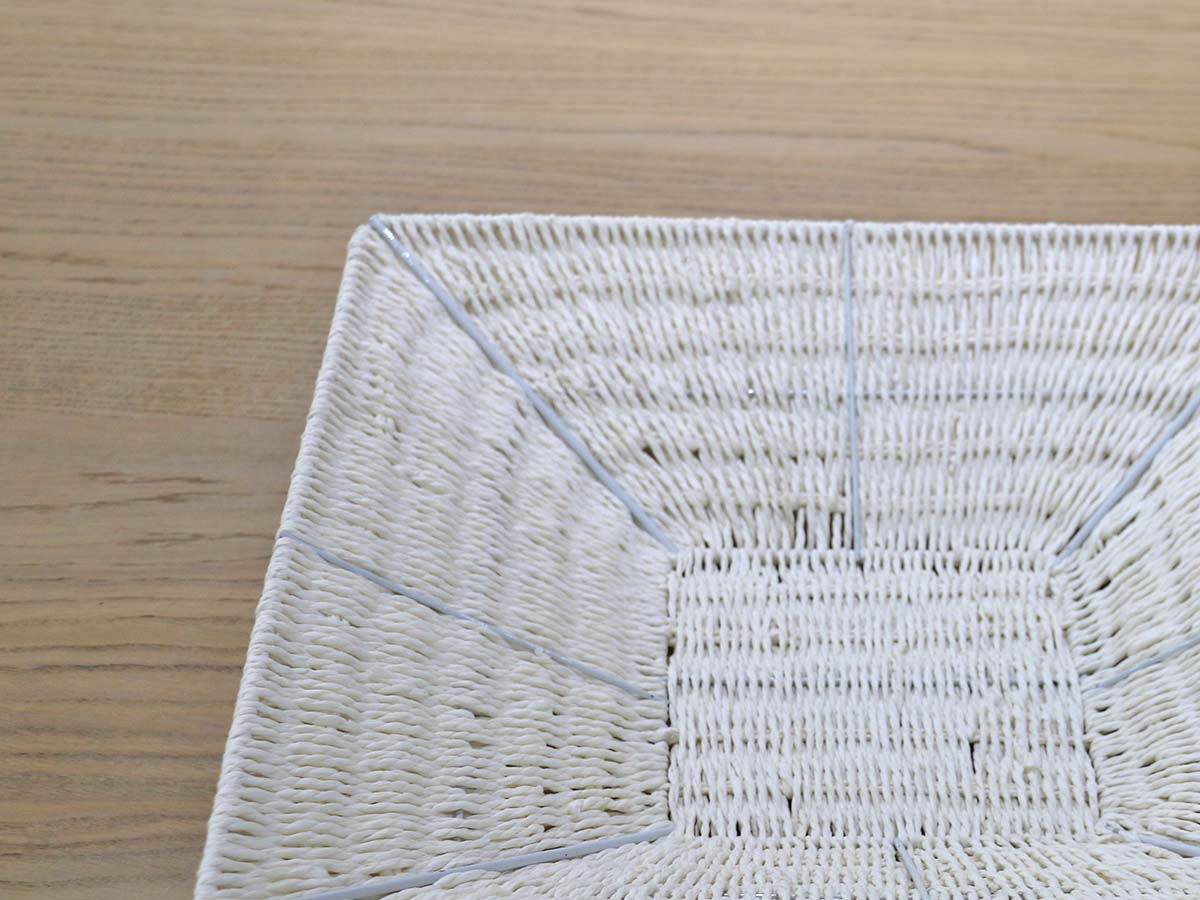 FLAT BASKET WHITE-01040973-W