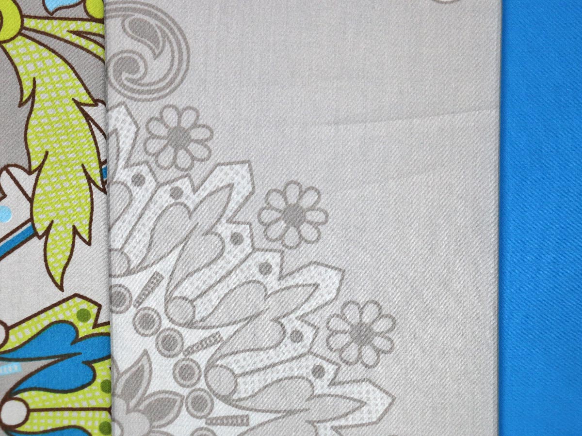 turquoise arabesque cotton sateen bedware set