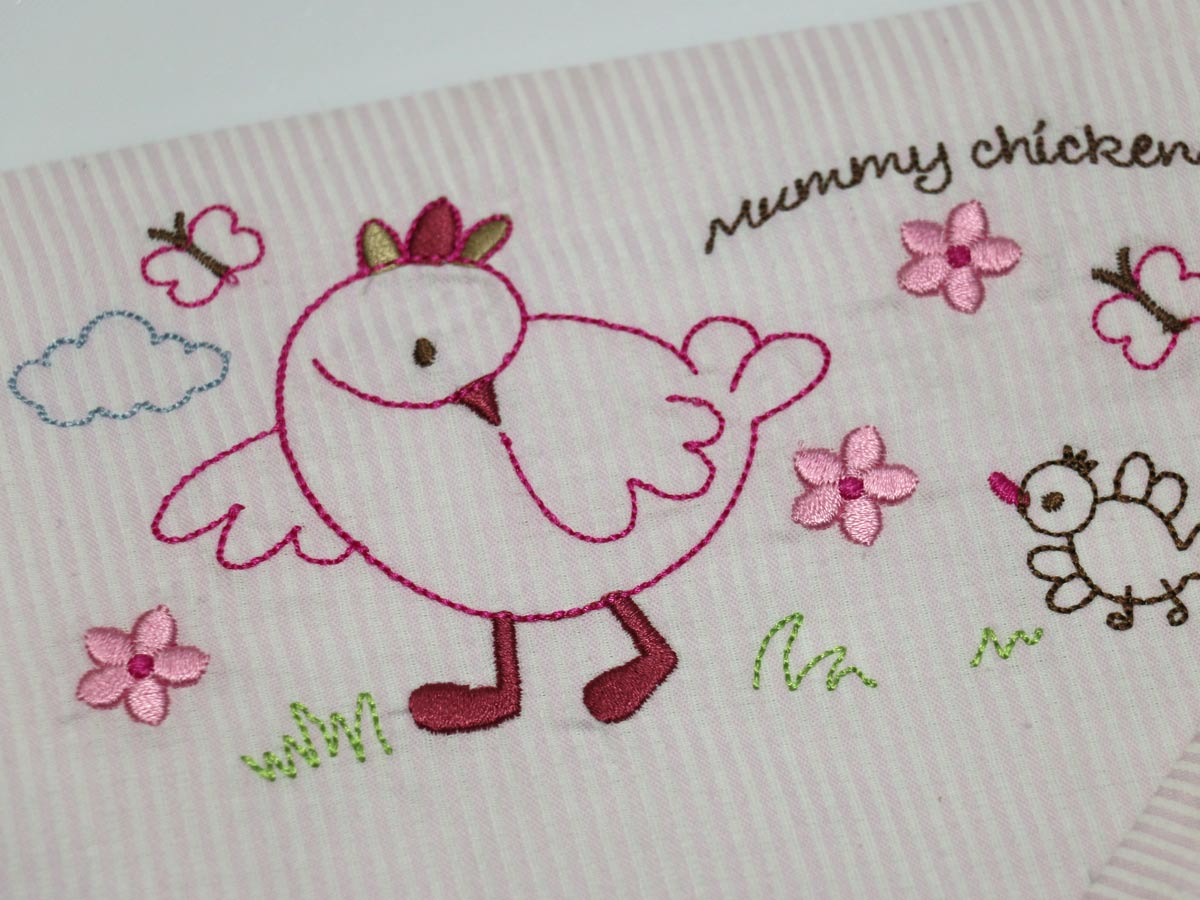 pique baby embroidery set pretty