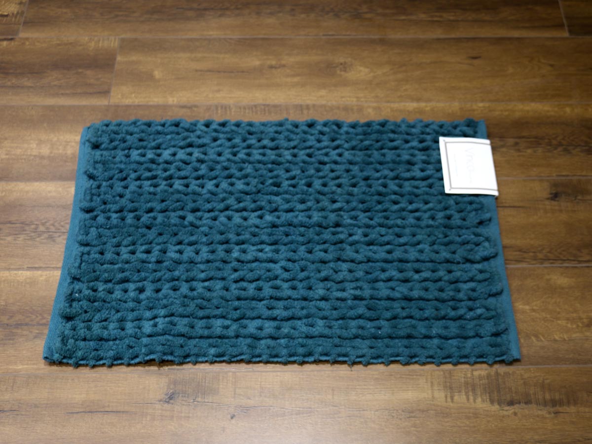 chenille eben bath mat pacific 50x80cm