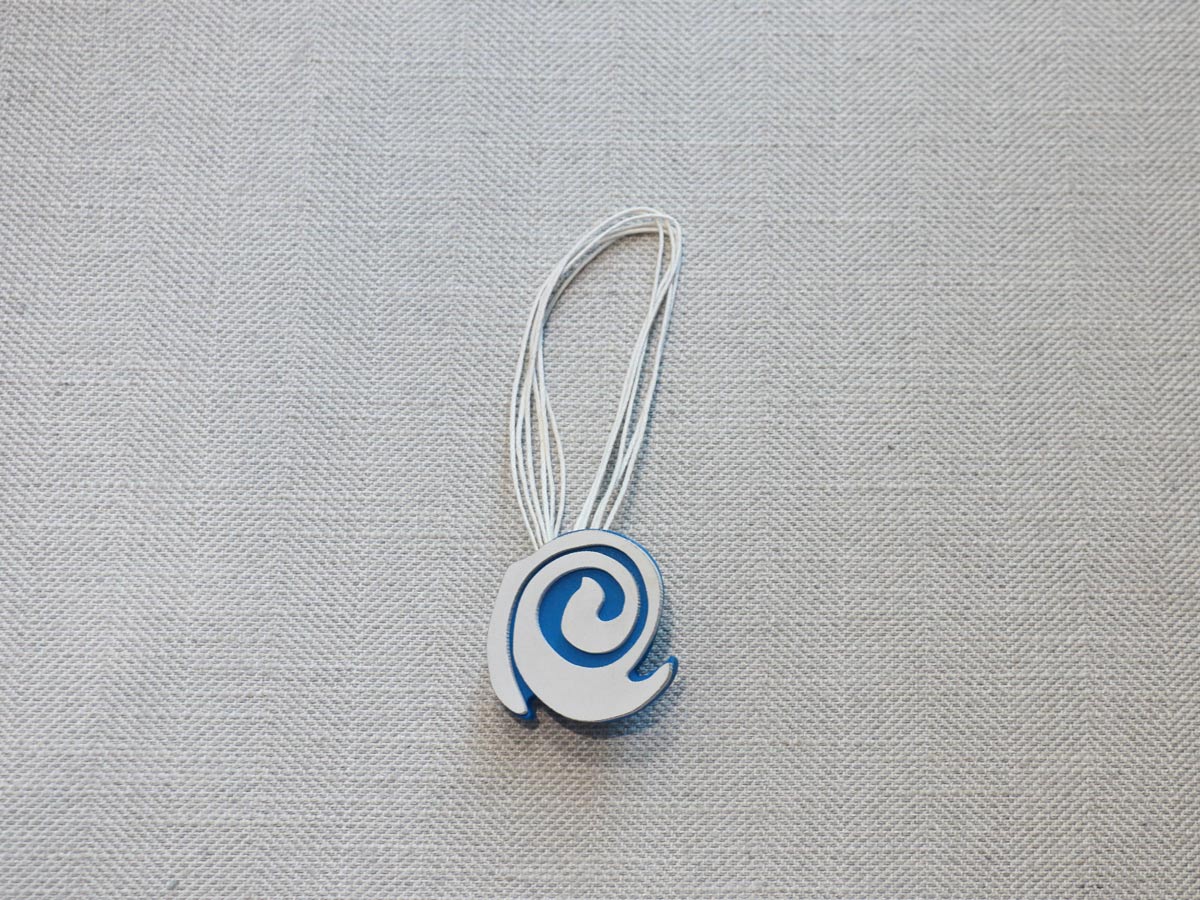 blue magnet curtain tie