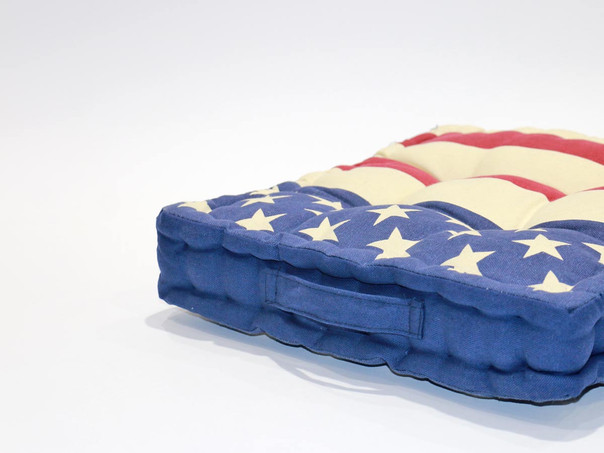 cotton canvas cushion usa chair pad 40x40 cm