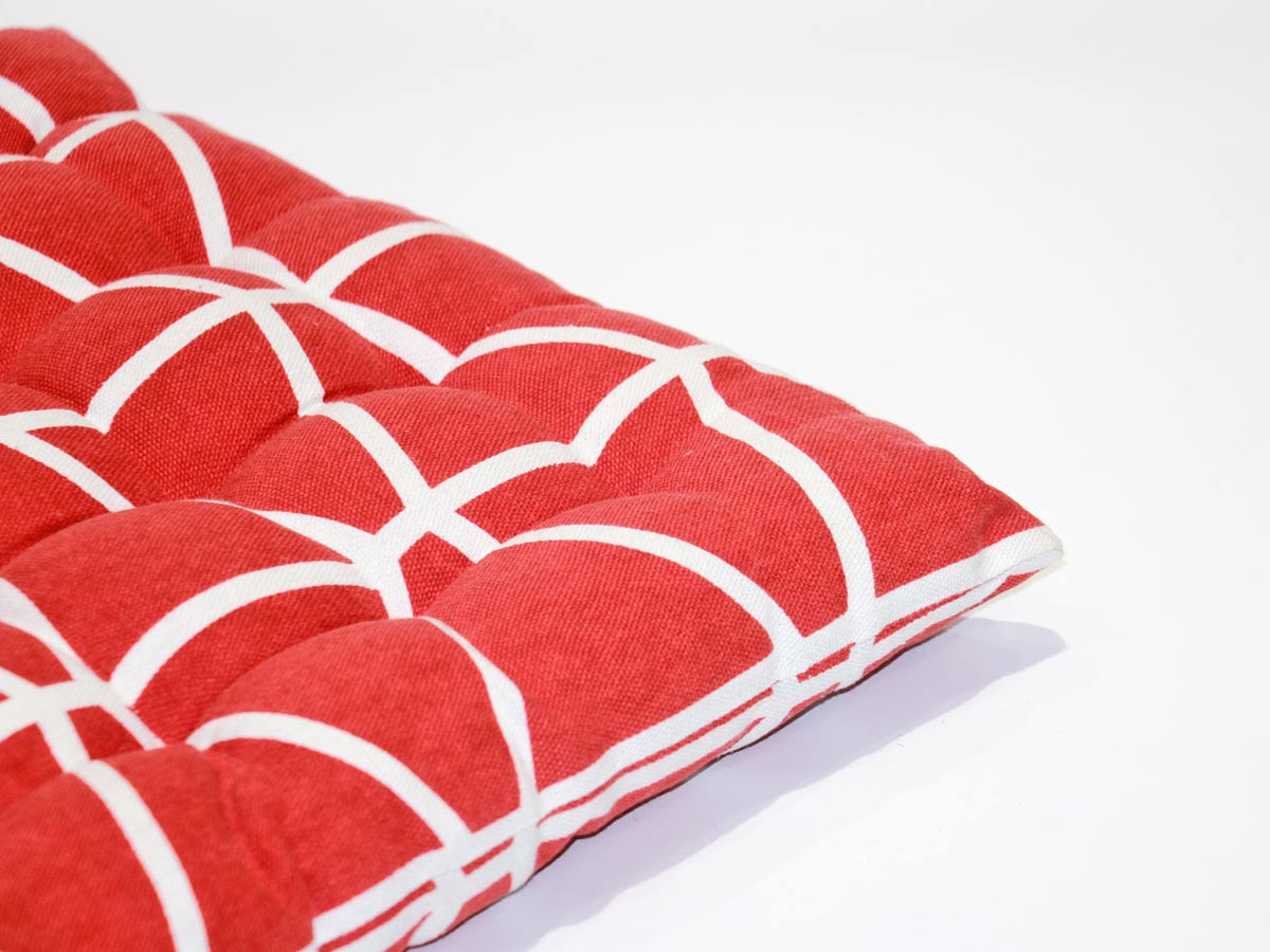 ethnic tangerine chair pad 40x40 cm