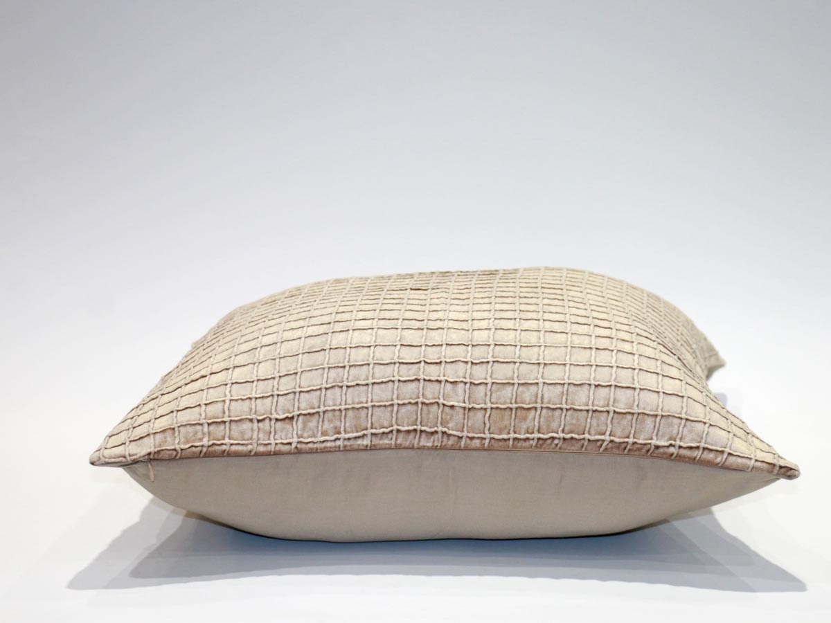 beige cushion cover velvet 60x60 cm