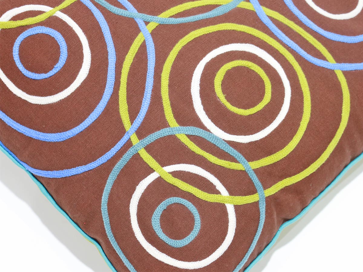circles design cushion 45x45 cm