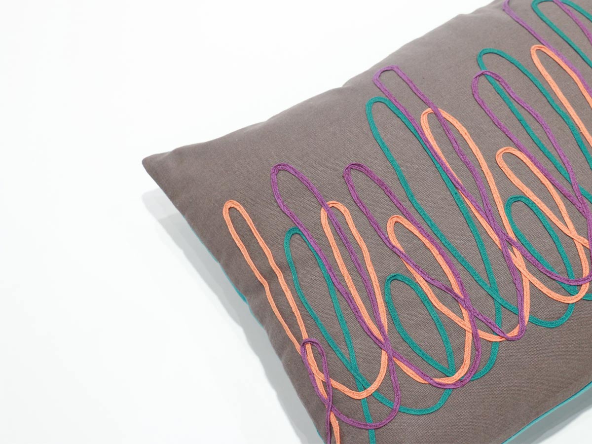 purple design cushion 35x45 cm