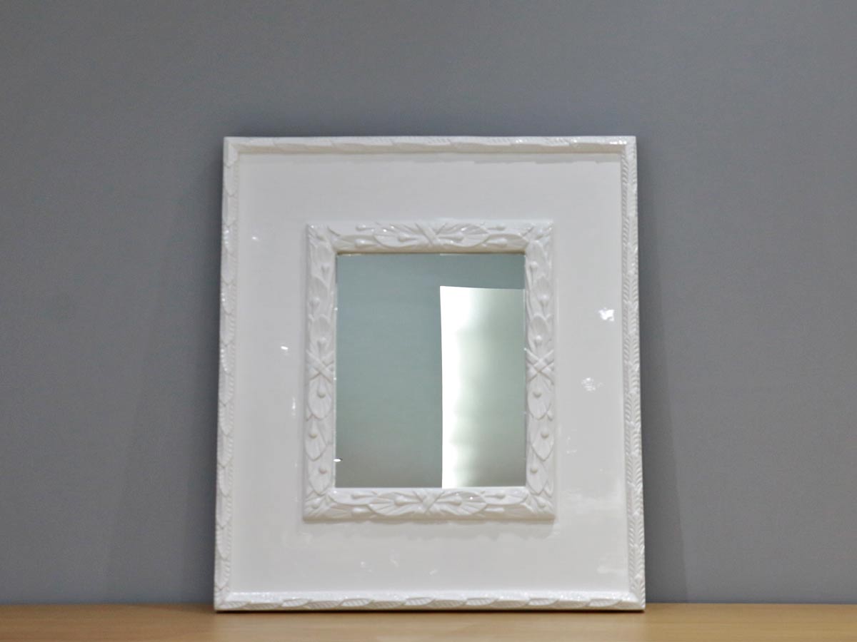 white mirror 80x70x5cm