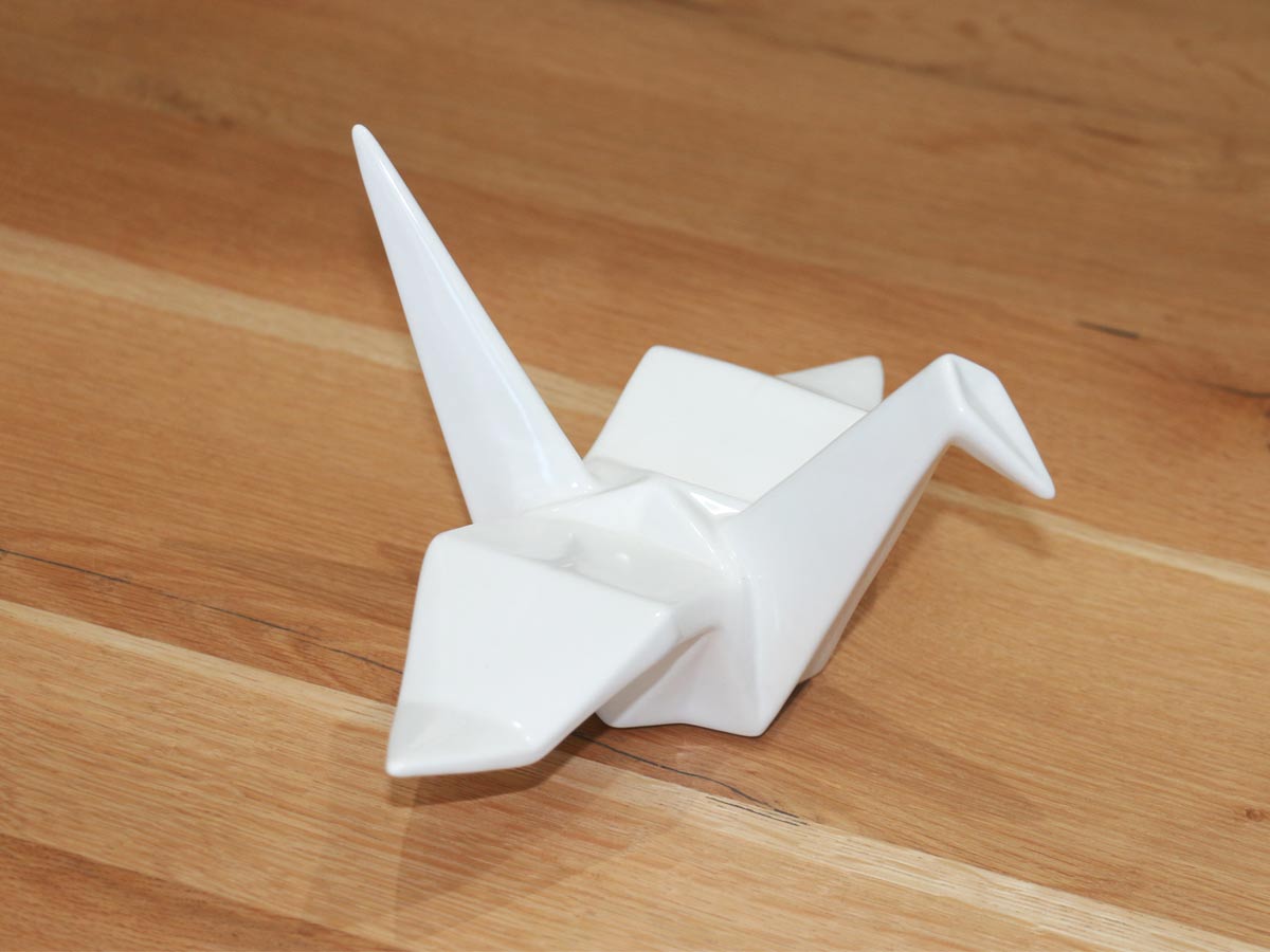 matt white bird 12.5cm