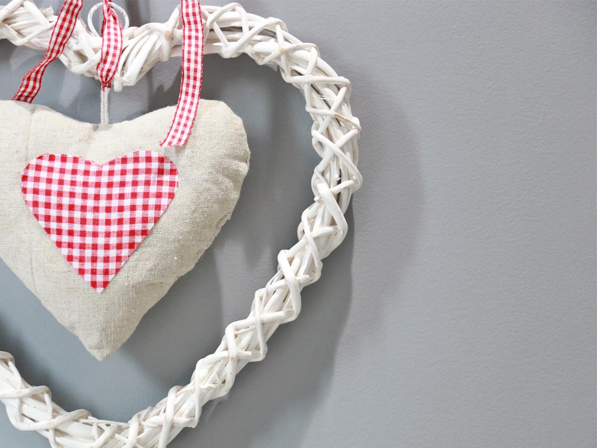 Willow and cotton heart