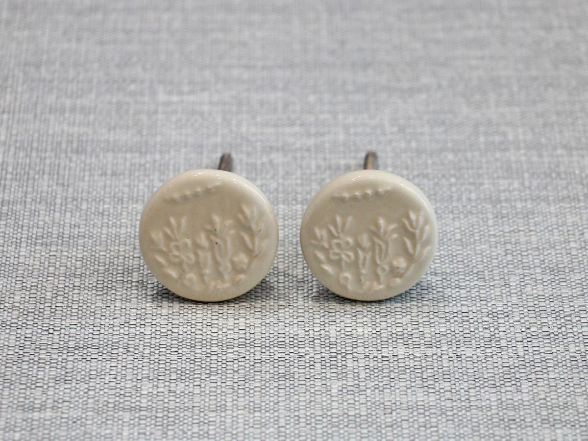 ceramic door knob engraved (1pc)