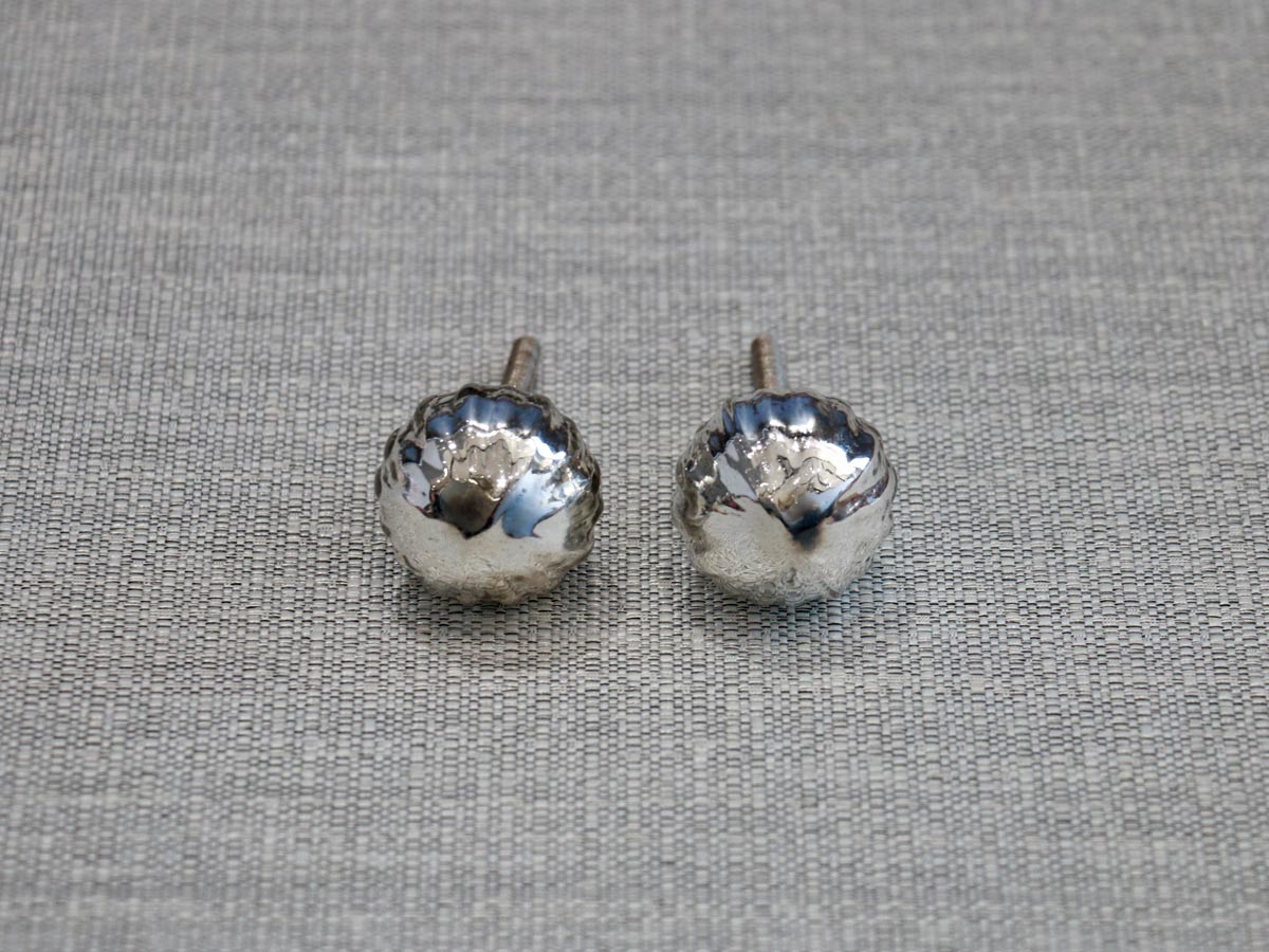 silver glass door knob (1pc)