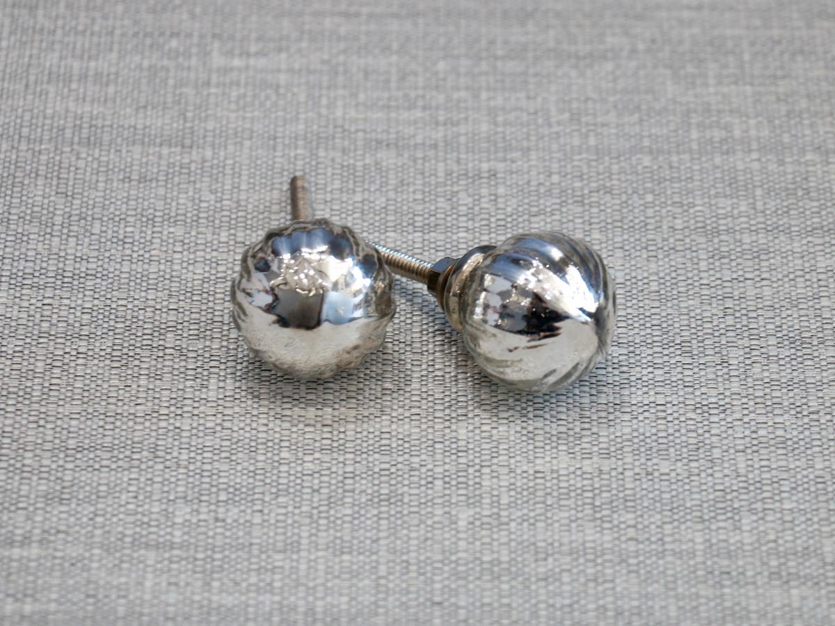 silver glass door knob (1pc)