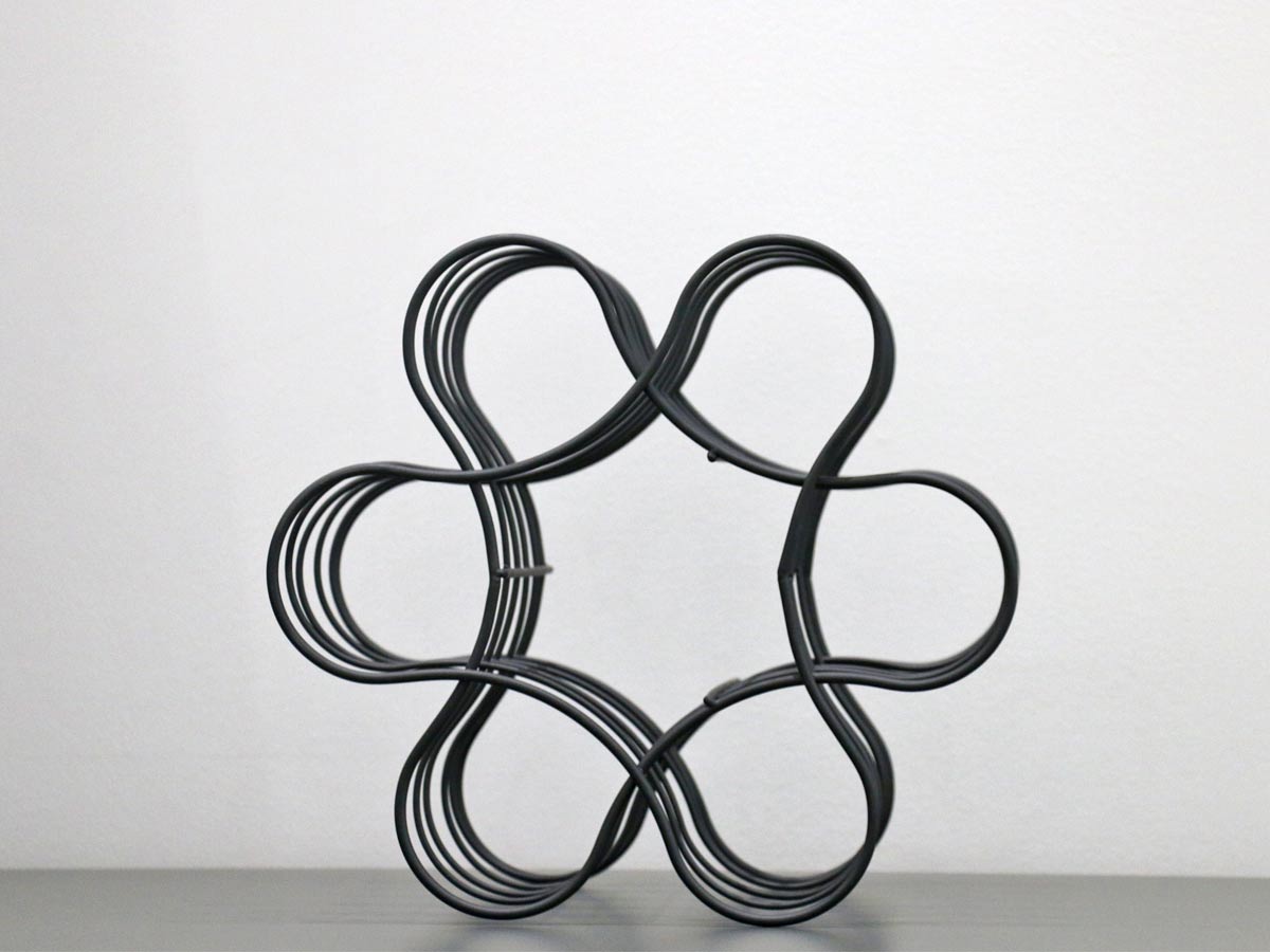 wine bottle rack in black iron