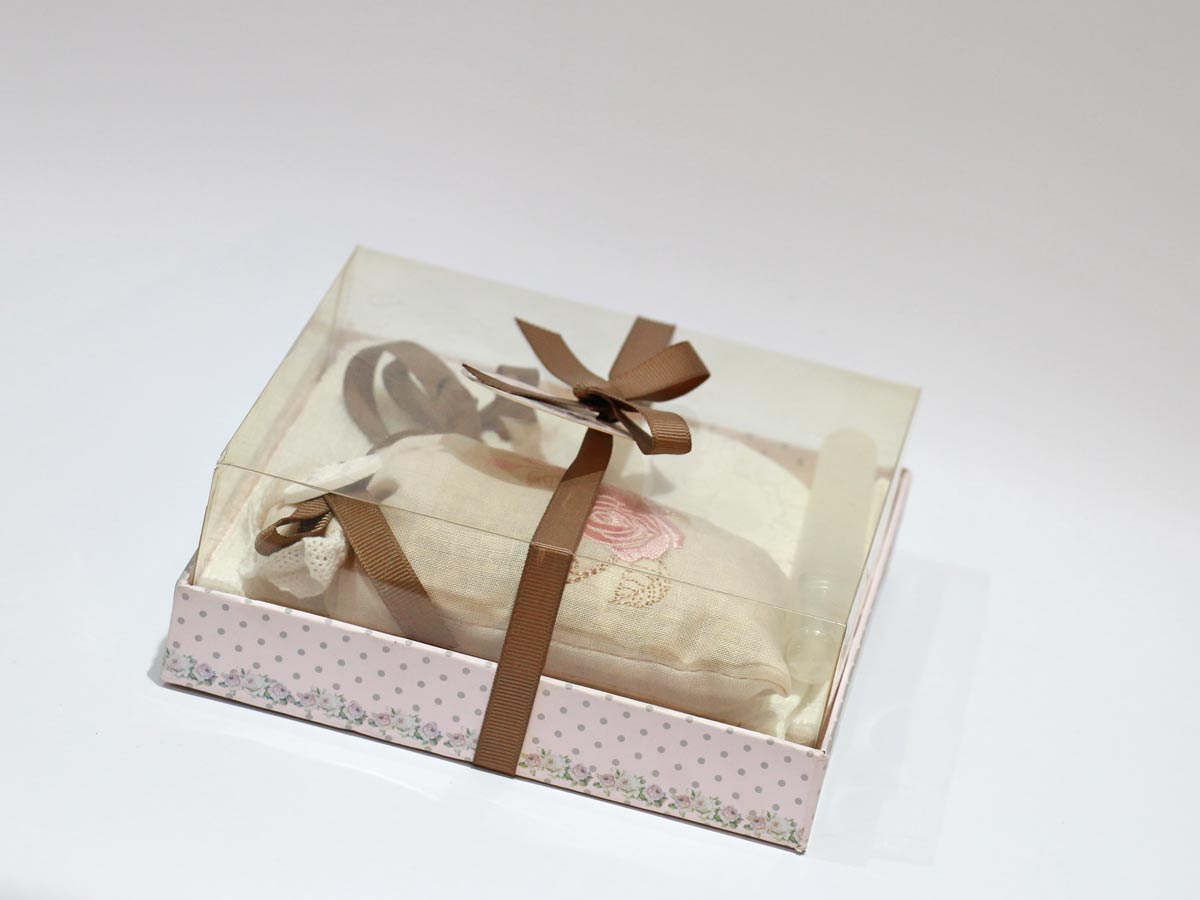 floral scented bag with plaster