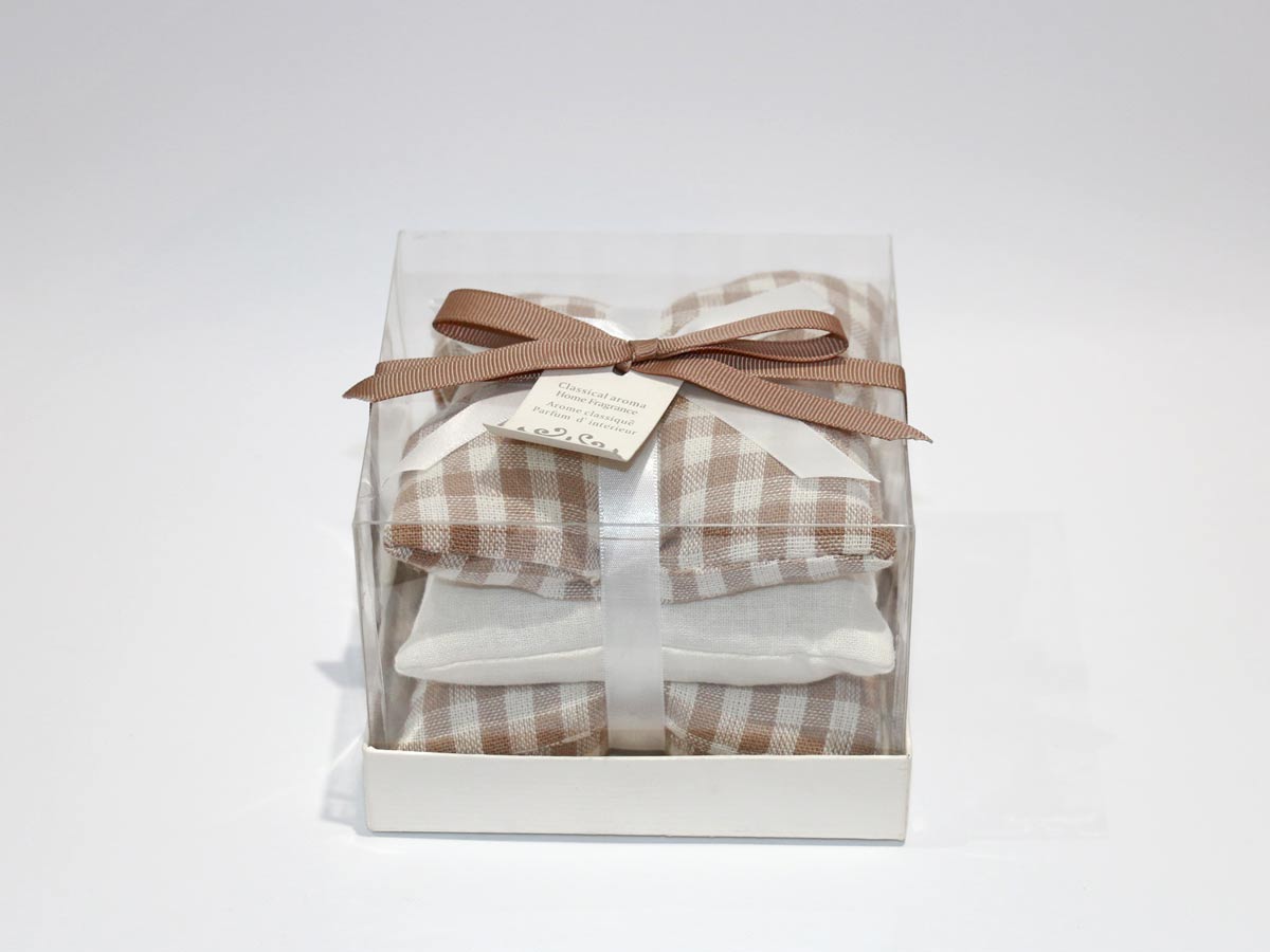 set of 3 scented brown bags