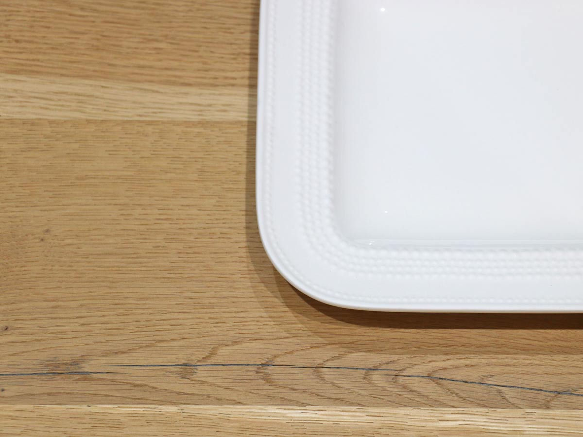 matte square dinner plate 22cm