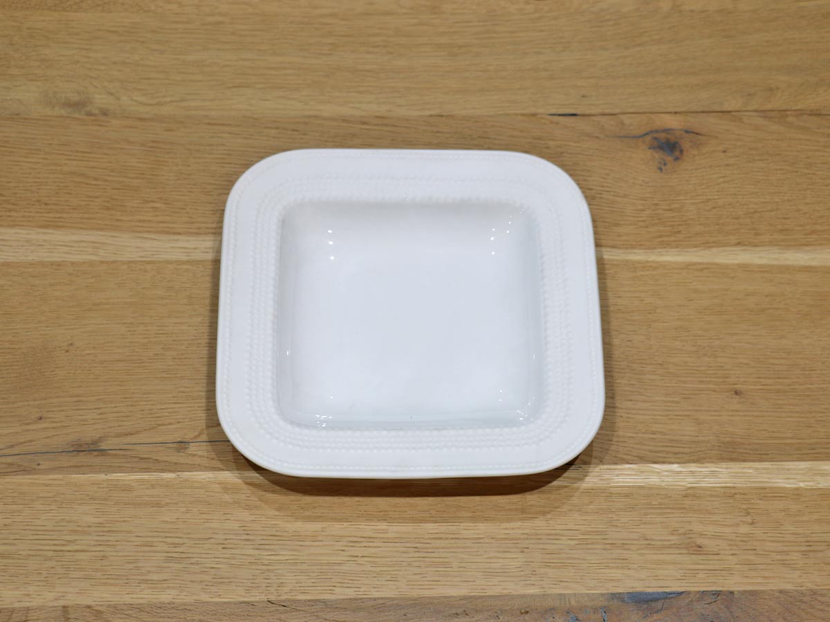 matte square soup plate 22cm