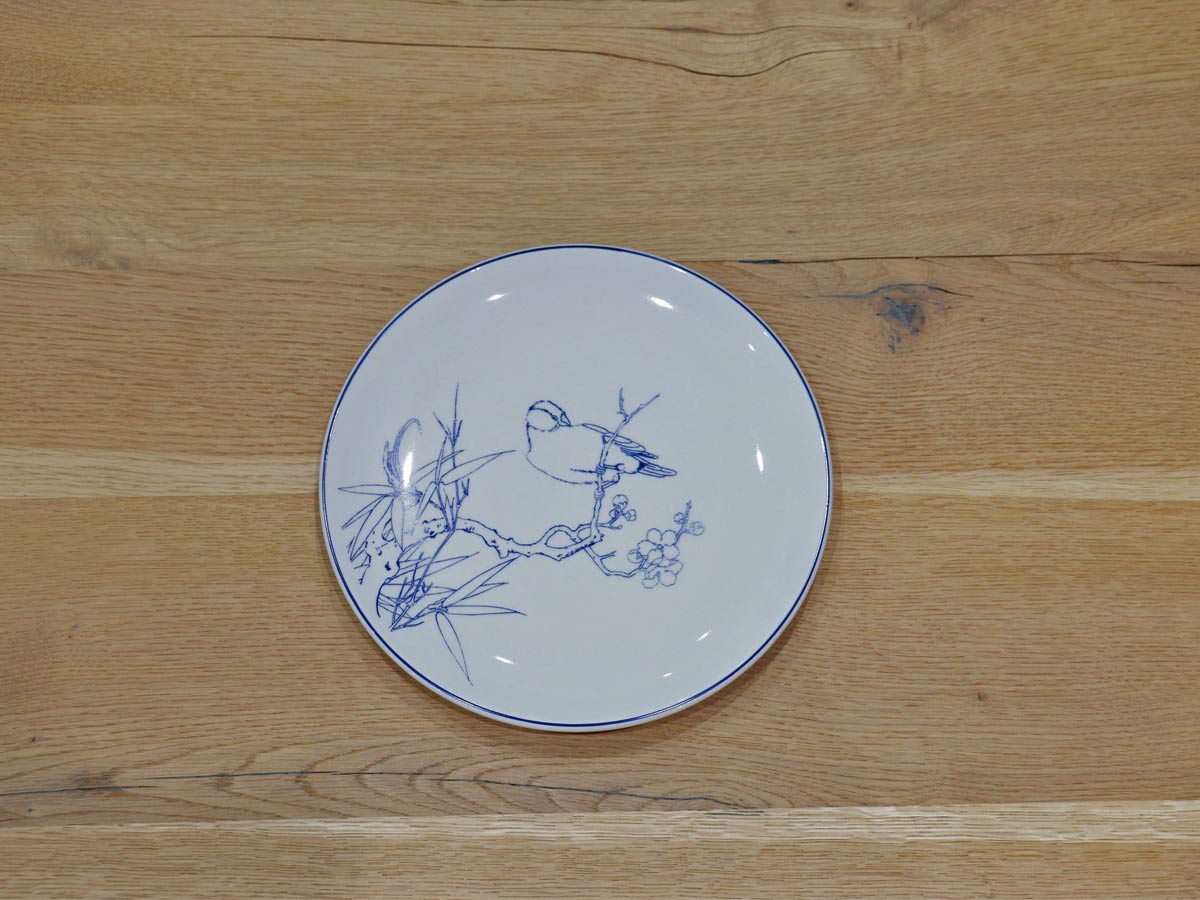 bird design dinner plate