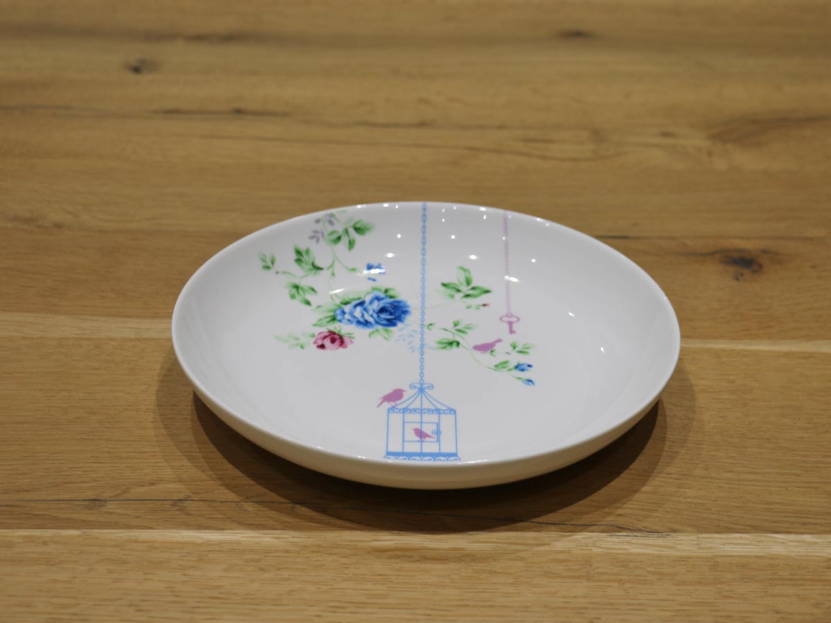 floral salad plate