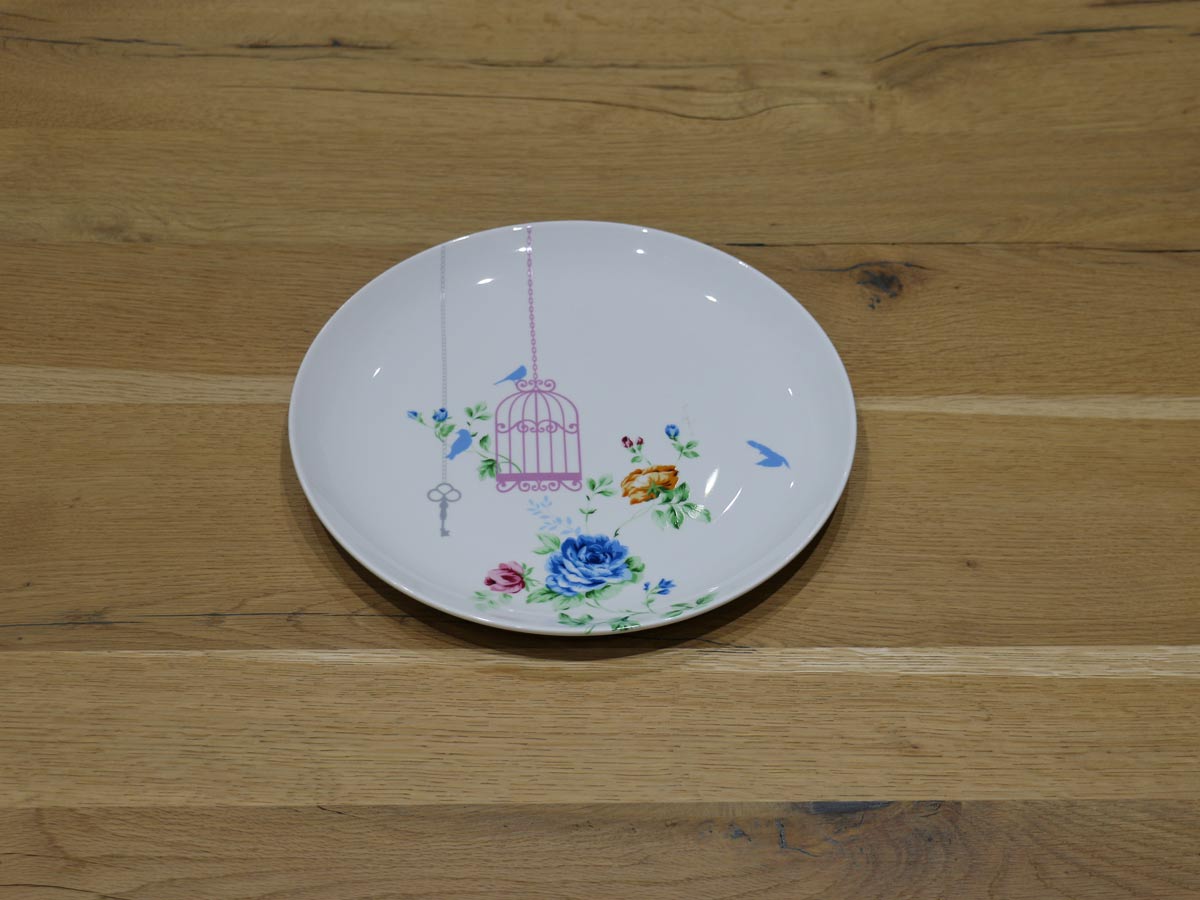 floral dinner plate