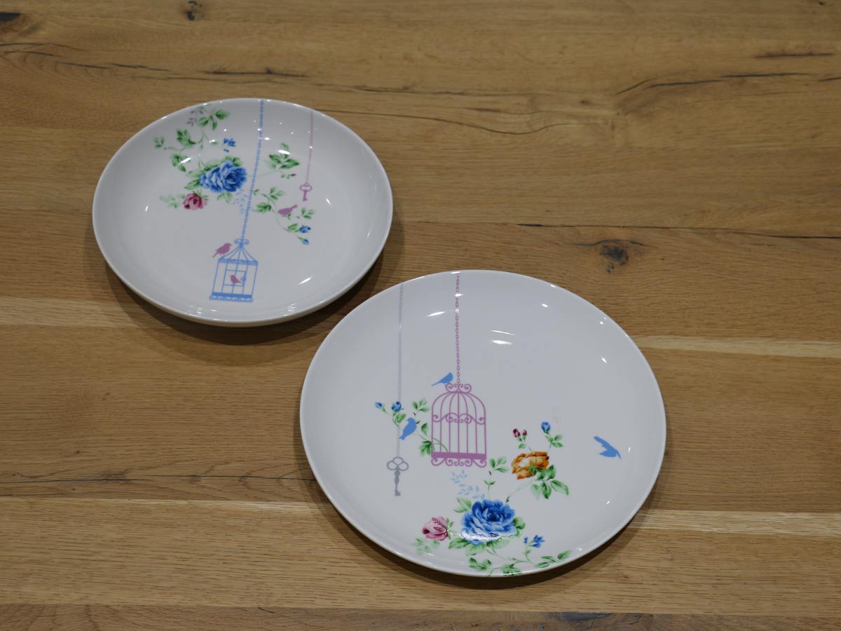 floral dinner plate