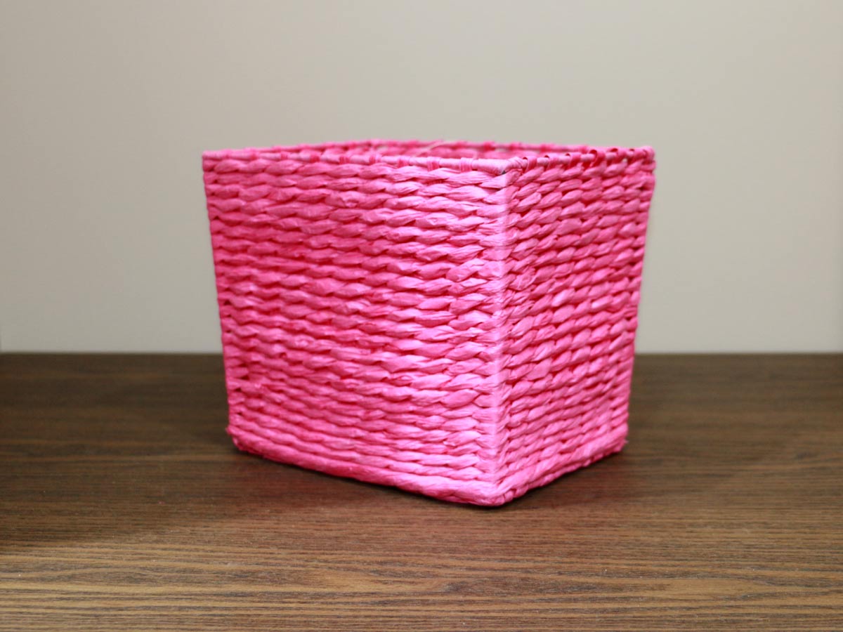 pink basket