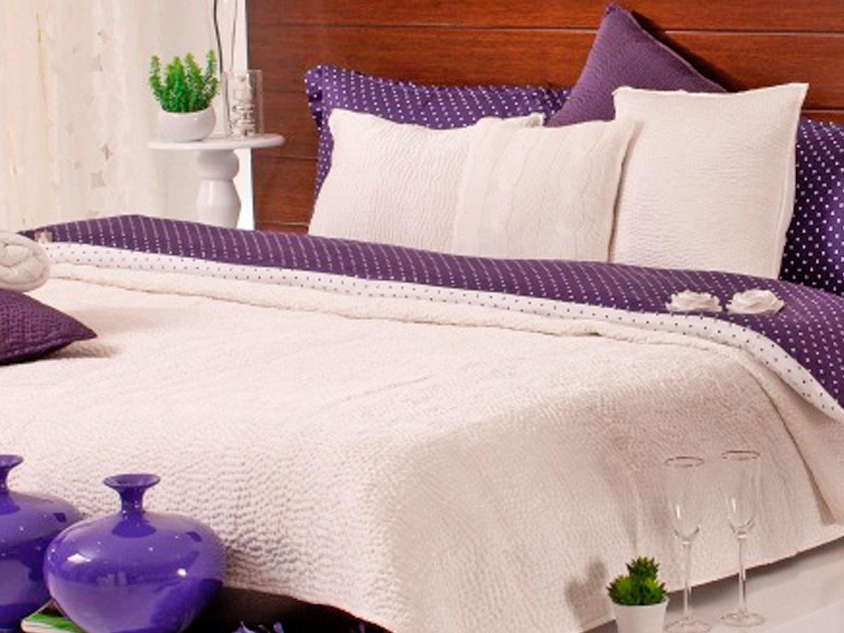 siva cotton sateen bedware set purple