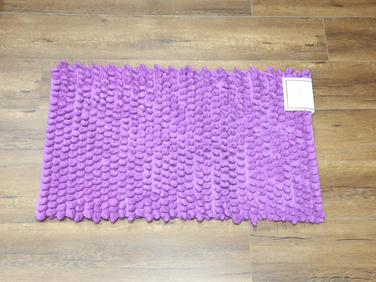 chenille horizon bath mat hyacinth violet 50x80cm