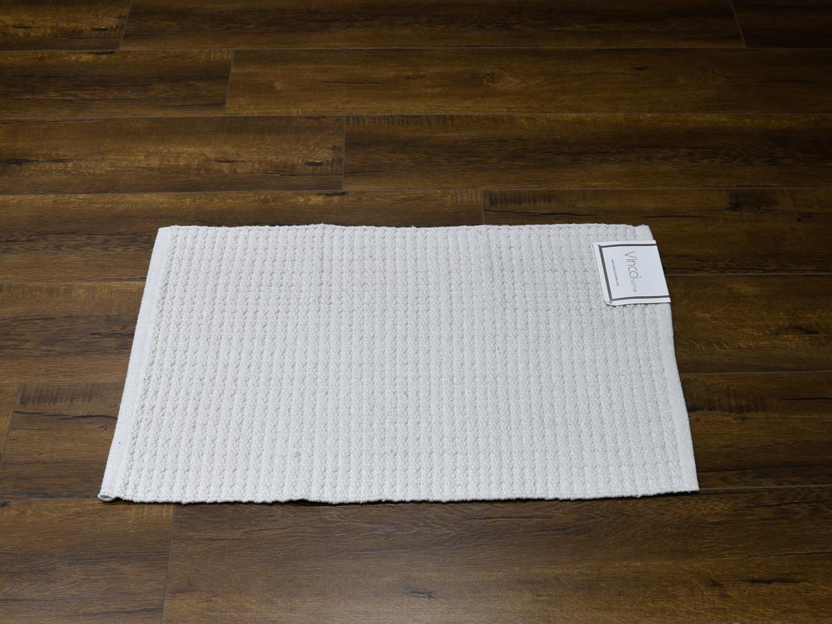 thin bath mat white 50x80cm