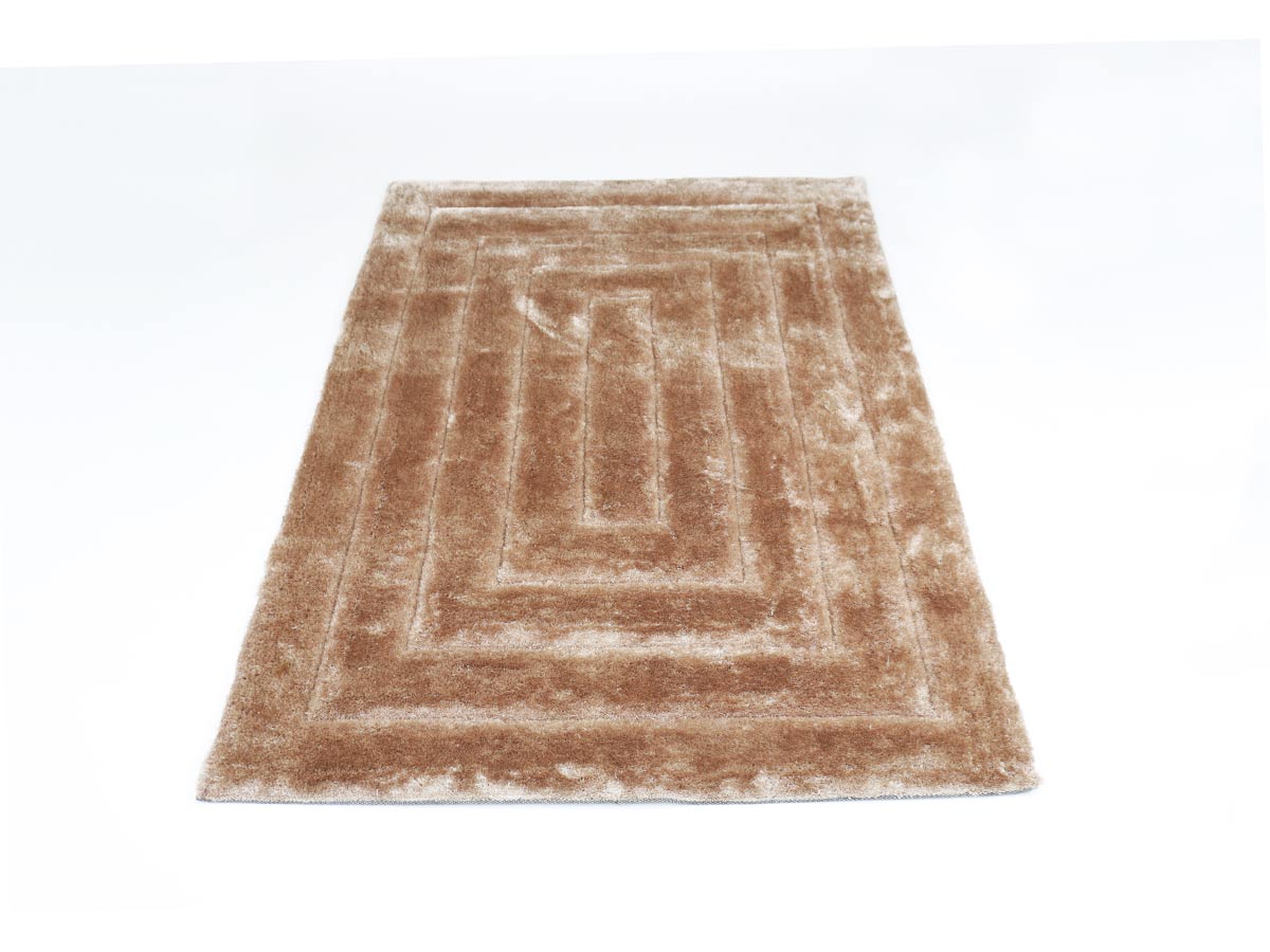 nested hand-tufted shaggy rug beige 160x230 cm
