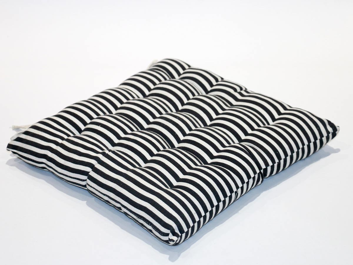 striped chair pad 40x40 cm