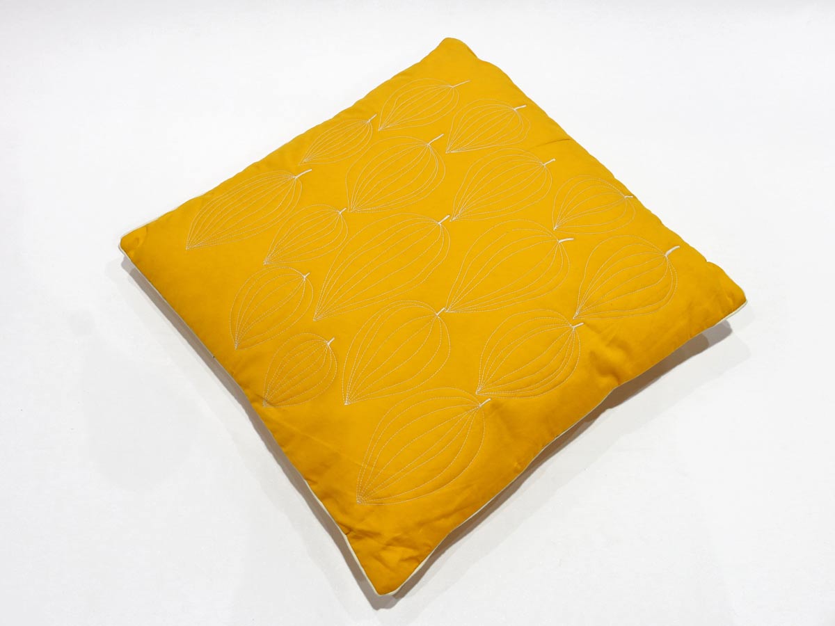 yellow cushion 45x45 cm