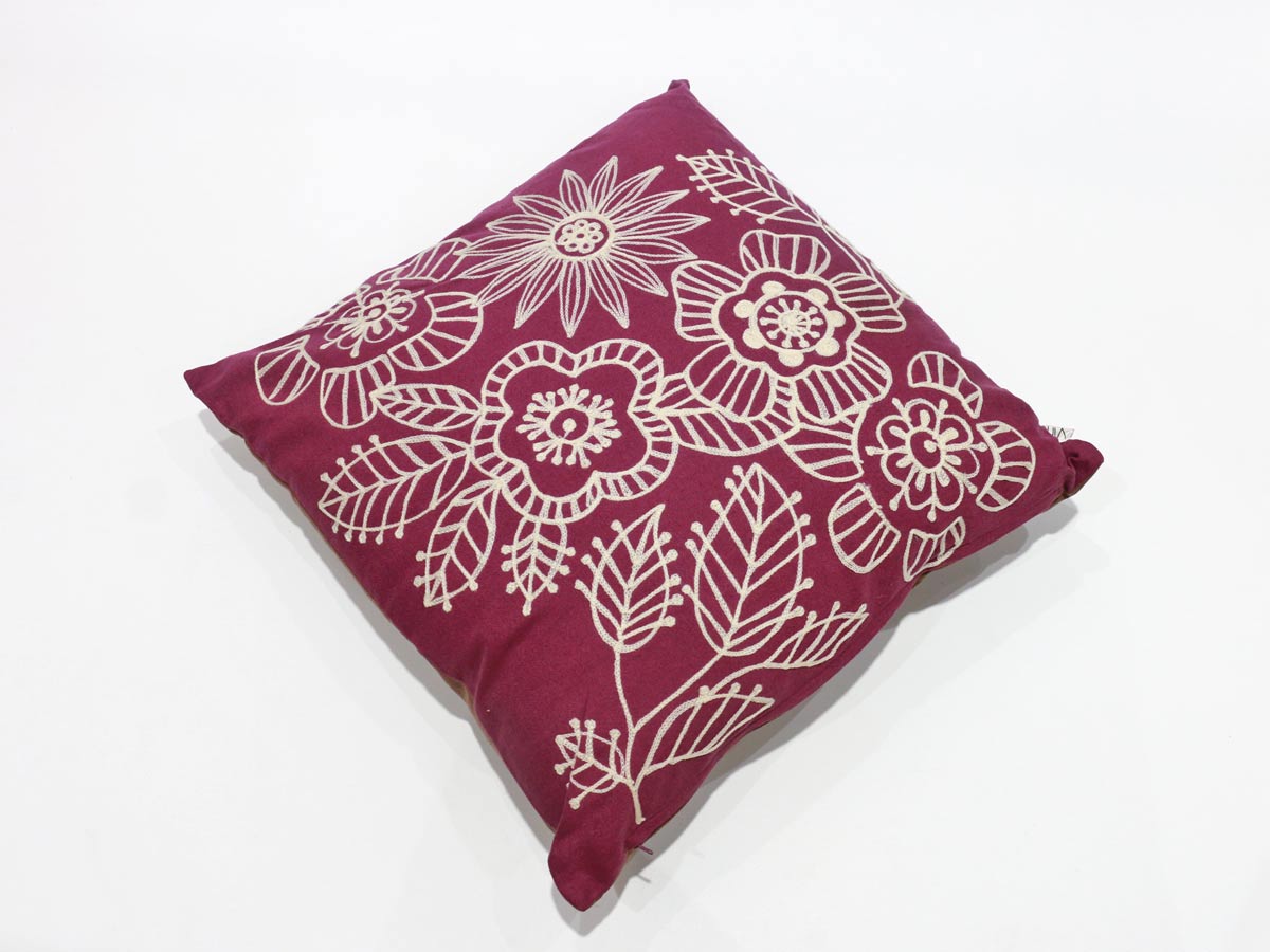 floral purple cushion 45x45 cm
