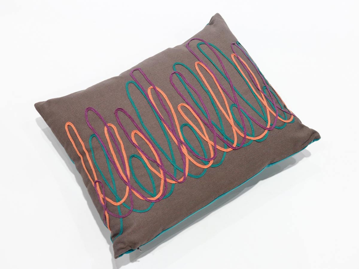 purple design cushion 35x45 cm