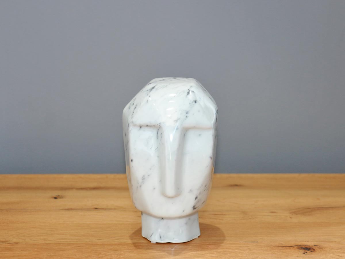 ceramic geometric face marble effect