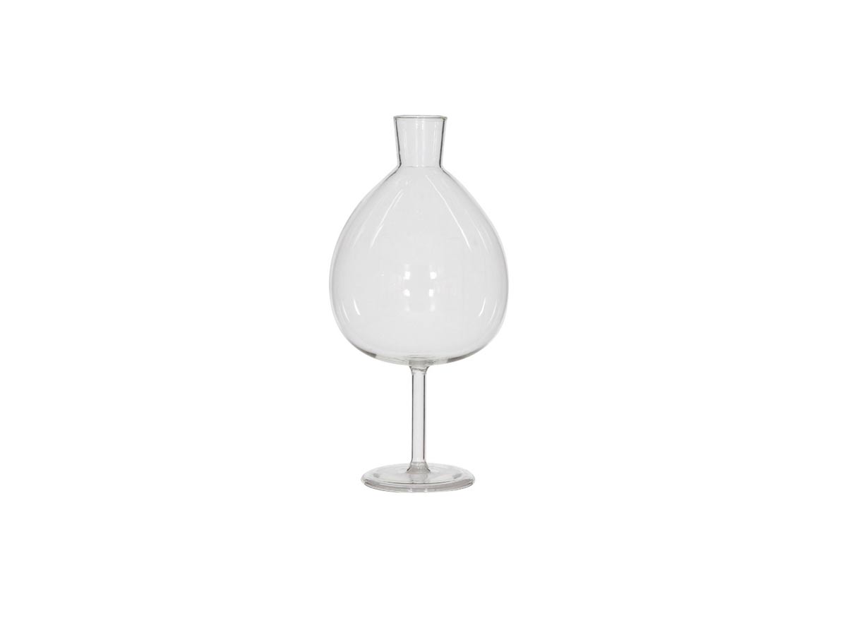 thin glass vase drop design