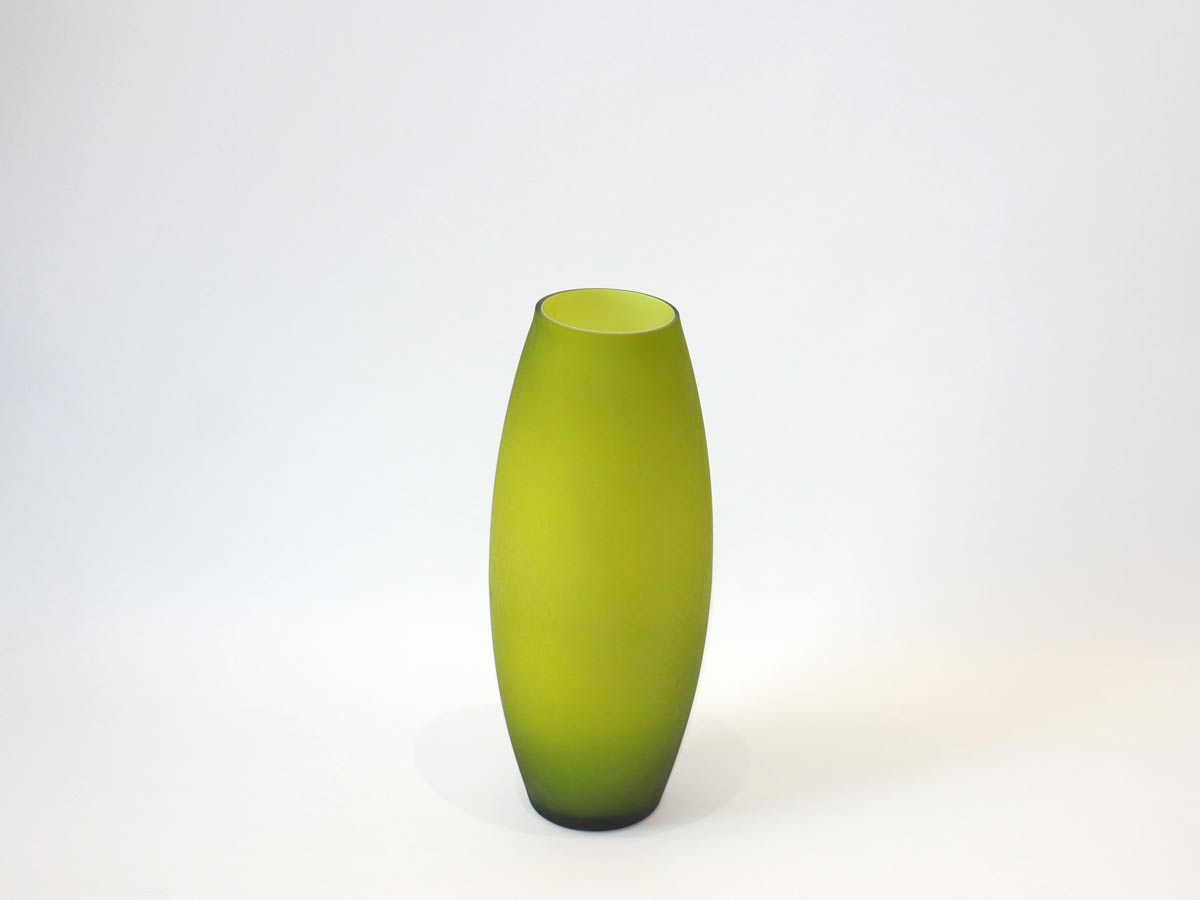 green matt effect vase 40cm