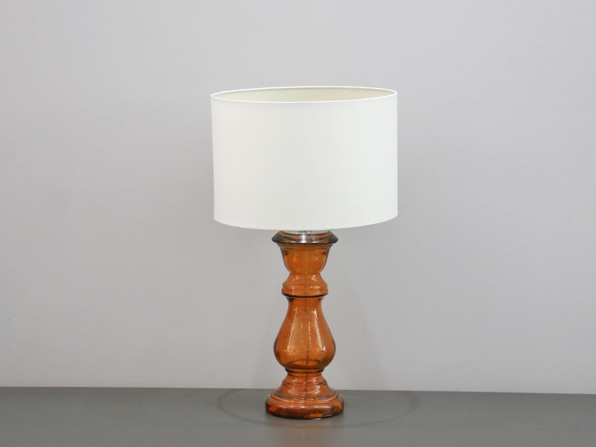 classic orange glass lamp