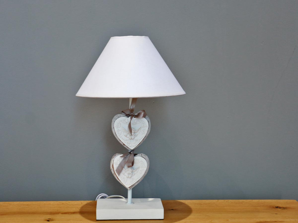 antique hearts lamp