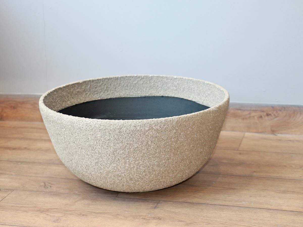 bonzai aged sanstone pot in sand