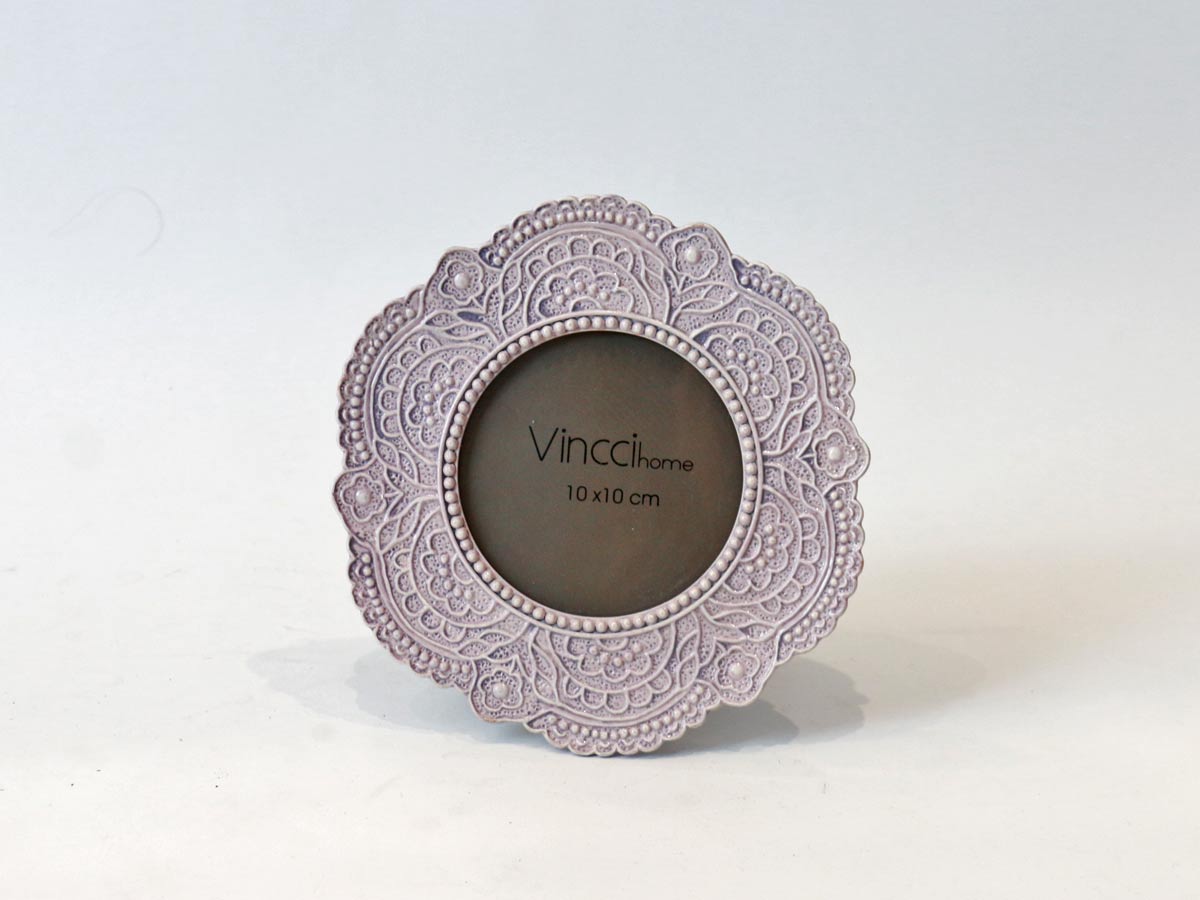 embossed lilac photo frame