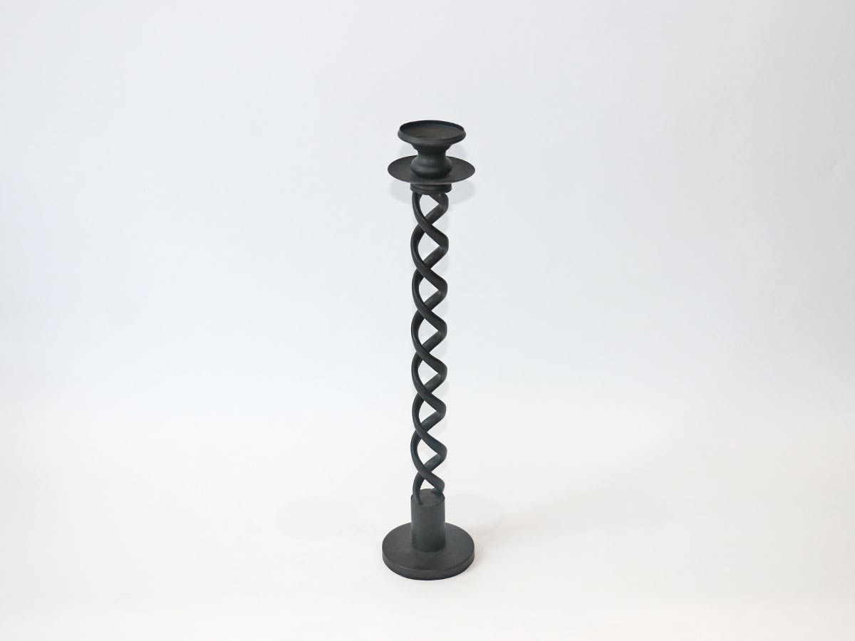 skinny black candle holder 50cm