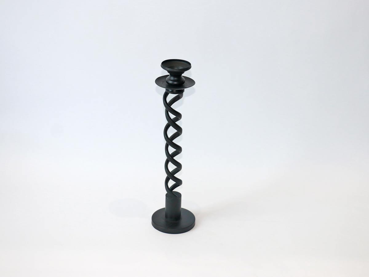skinny black candle holder 40cm