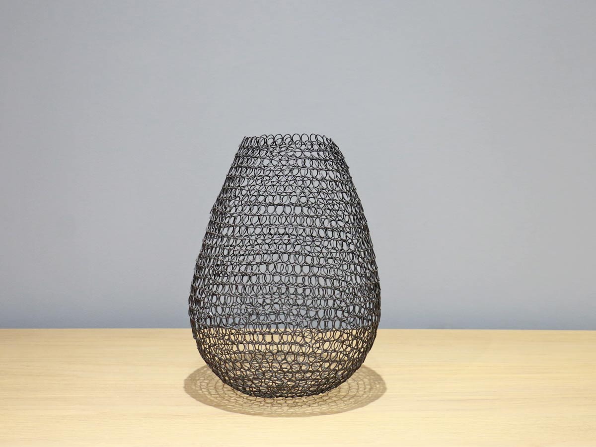 metal design short vase
