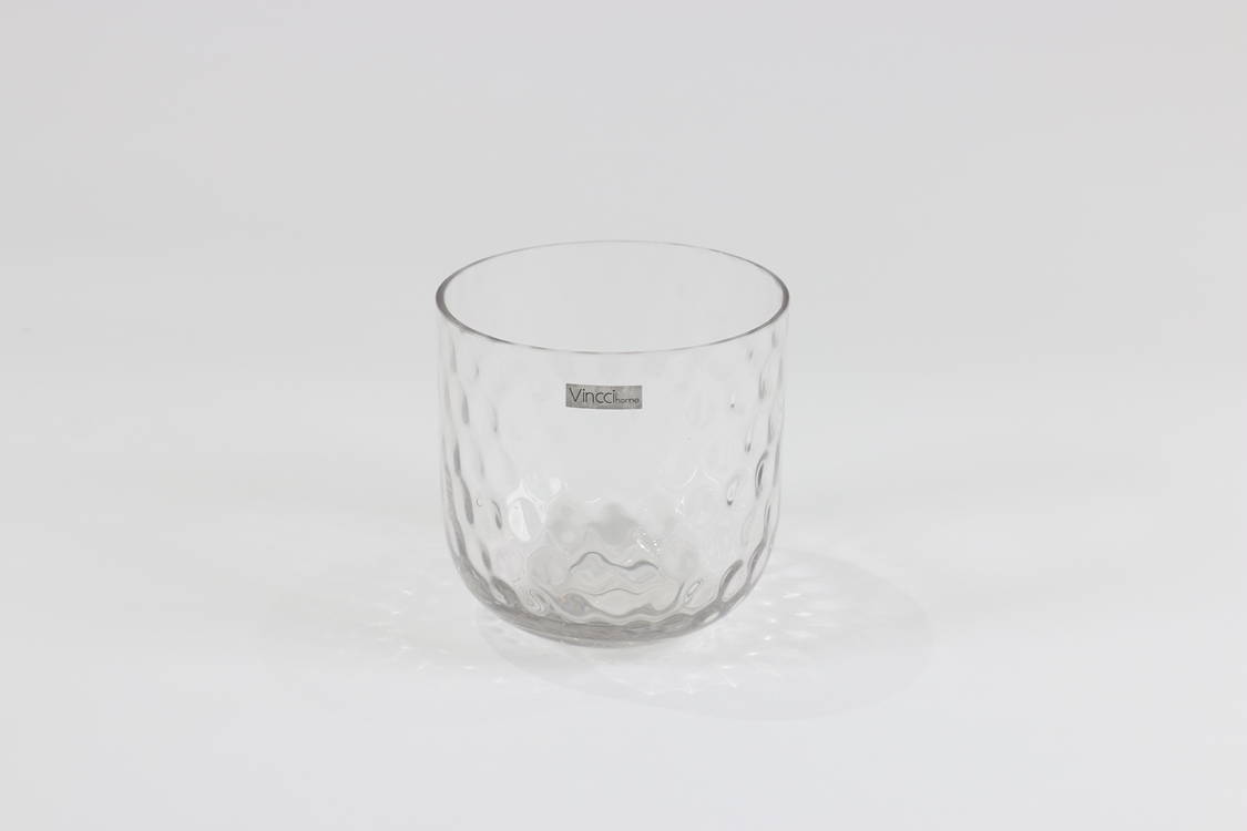dots design glass vase
