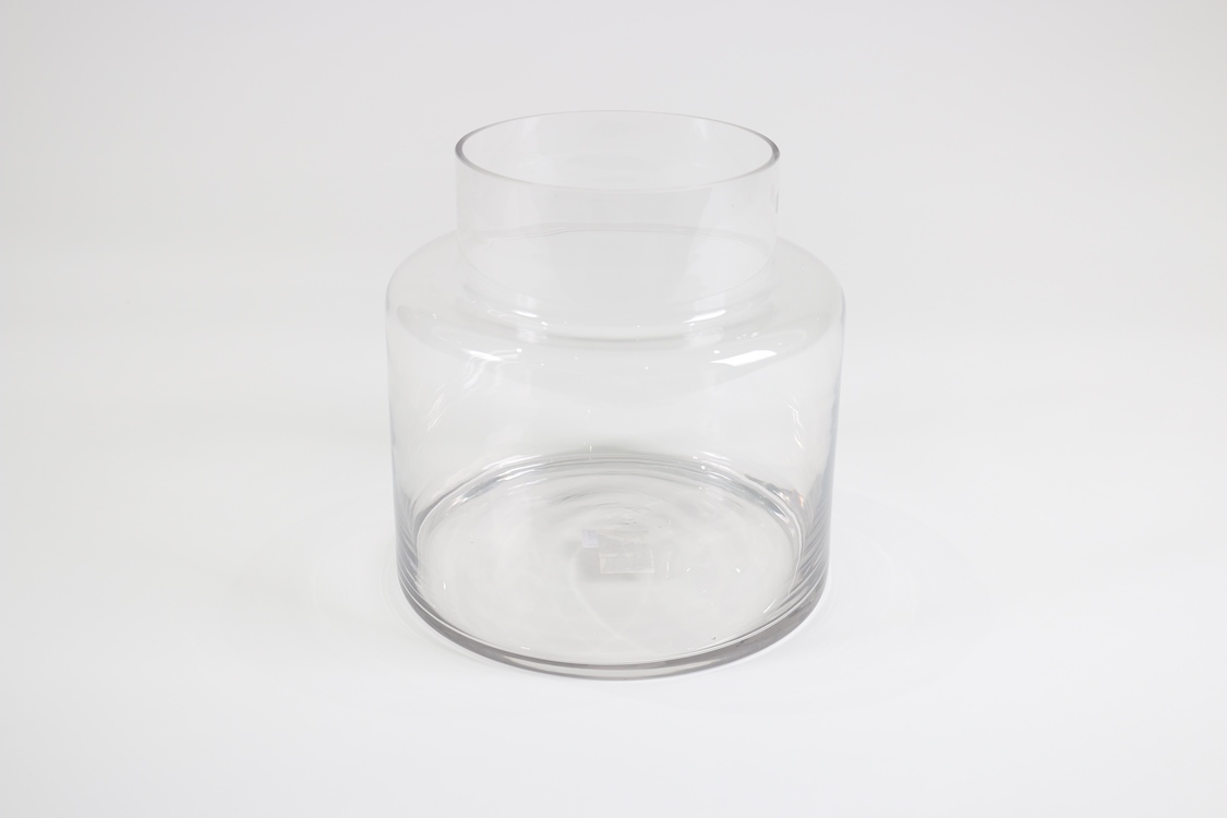clear glass large vase